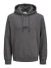 Jack & Jones Kapuzenpullover in Dark Grey Melange