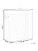 Beliani Wäschekorb KANDY in Grau - (W) 50 x (H) 60 x (L) 30 cm