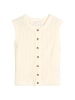 Marc O'Polo DENIM Ärmellose Cardigan slim in Creamy White