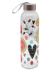 Geda Labels Trinkflasche Blumen in Rot - 500ml