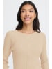 b. young BMMNORMA RIB CARDIGAN KNIT JUMPER in Oyster Melange