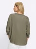 Heine Satin-Bluse in khaki
