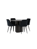 ebuy24 Schwarz 110 x 110 cm