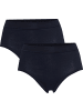 Con-ta Baumwolle, Feinripp Taillenslip 2er-Pack in marine