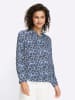Heine Druckbluse in marine-ecru-bedruckt