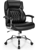 COSTWAY Chefsessel bis 225 kg belastbar in Schwarz