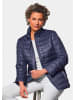 GOLDNER Kurzgröße:  Leichte Steppjacke mit vielen Details in marine