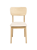 Beliani 2er-Set Esszimmerstuhl MINIER in Braun/Beige