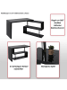 MCW Design Eckschreibtisch A68, Schwarz