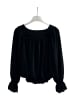 Vero Moda VMTILLY LS SQUARE NECK TOP JRS GA in Black