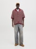 Jack & Jones Gestricktes Polo in Tibetan Red