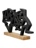 GILDE Skulptur Acrobatics naturfarben, schwarz - (H) 31 cm