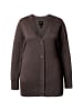 Ulla Popken Strickjacke in mahagoni