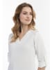 Usha Damen Blusenshirt Mit Spitze in Weiss