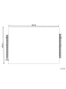 Beliani Geflochtener Teppich DIVARLI in Beige/Schwarz - (W) 160 x (H) 1.5 x (L) 230 cm