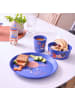 koziol CONNECT SPACE - Kleiner Teller + Schale + Becher in organic space blue