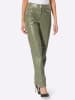 creation L Lederimitat-Hose in khaki