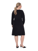 MIAMODA Midikleid in schwarz