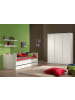 58 aufm Kessel KINDERZIMMERSCHRANK Karima 166x57x205 mit 3 Türen MDF Weiß
