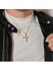 Adeliás Herren Anhänger – Kreuz Kreuzanhänger aus Edelstahl in gold