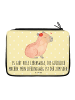 Mr. & Mrs. Panda Federmäppchen Capybara Blume mit Spruch in Gelb Pastell