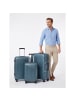 Redolz Essentials 01 4 Rollen Kofferset 3-teilig mit Dehnfalte blue metallic