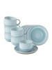 like. by Villeroy & Boch 6er Set Espressotassen mit Untertassen Perlemor Aqua in 60 ml in blau