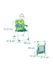 relaxdays Kinder-Klappstuhl "Dino" in Bunt - (B)36 x (H)51,5 x (T)37,5 cm