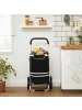 SONGMICS Einkaufstrolley Sampson in Schwarz - (B)47 x (H)97 x (T)35 cm