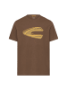 Camel Active T-Shirt mit Print in Schlammbraun