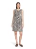 Betty Barclay Leinenkleid ohne Arm in Schwarz/Beige