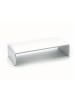 relaxdays Monitorständer in Weiß - (B)35 x (H)10 x (T)20 cm