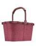 Reisenthel Carrybag - Einkaufskorb (cord dark matcha) in twist maroon