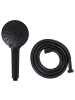 Beliani Wannenarmaturen UCHIZA in Schwarz - (W) 12 x (H) 24 x (L) 6 cm