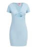 myMo Damen Minikleid Aus Rippstrick in Hellblau
