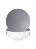 Seltmann Weiden 6er Set Pasta- / Suppenteller Life Fashion in ø 23,3 cm in Elegant Grey