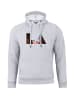 Cotton Prime® Hoodie Skyline  Los Angeles - Weltenbummler Kollektion in Grau-Melange