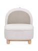 Beliani Kindersessel FABORG in Beige/Braun - (W) 50 x (H) 56 x (L) 47 cm