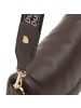 DuDu Schultertasche Leder 22 cm coffee brown