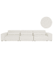 Beliani 4-tlg 3-Sitzer Sofa HELLNAR in Weiß