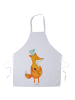Mr. & Mrs. Panda Barista Schürze Fuchs Koch ohne Spruch in Weiß