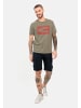 Camel Active Jersey T-Shirt aus zertifiziertem Organic Cotton in Khaki