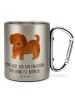 Mr. & Mrs. Panda Tasse Hund Flauschig mit Spruch in Silber