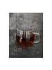 Almina 2er Gläser-Set Riffle Cup 400 ml Hitzebeständig Transparent in Transparent