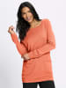 Sieh an! Longpullover in papaya