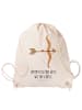 Mr. & Mrs. Panda gym tasche Sternzeichen Schütze mit Spruch in Creme