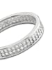 BALIA 333 Weißgold - 8 Karat Damen Ringe 2-reihig Zirkonia Fingerring 60 (19,1)