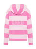 ELBSAND Hoodie  in Magenta Sky + Soft Rose STRIPE