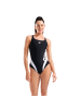 Arena Stripflow Swimsuit in Schwarz