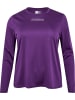 Hummel Sportshirt "Hmlte Curvy T-Shirt L/S Plus" in Lila